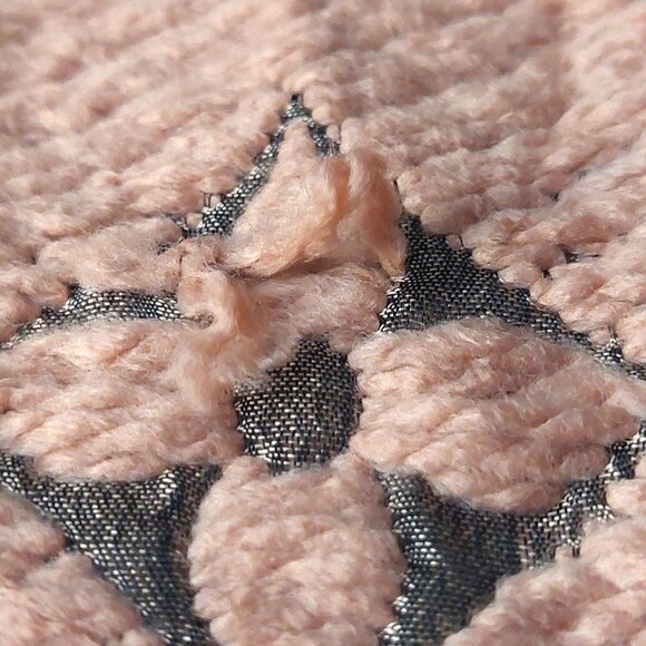 Louis Vuitton LV Dusty Rose Pink Gray Shine Monogram Logomania Scarf Pre-Owned - Picture 11 of 13